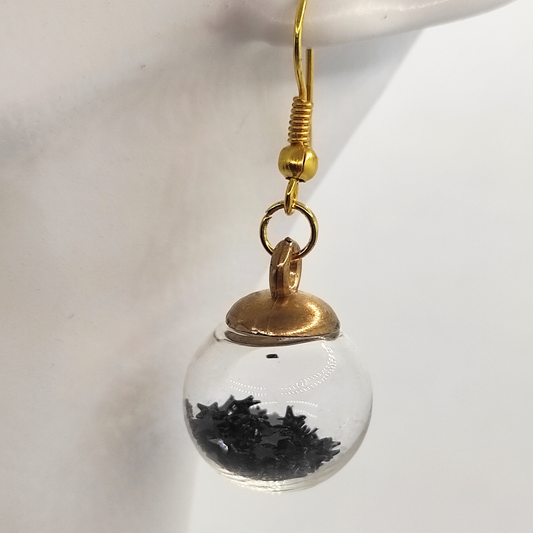 ItFits.ae Starlight Globe earrings featuring spherical design with sparkling details, ideal for elegant and stylish accessories.