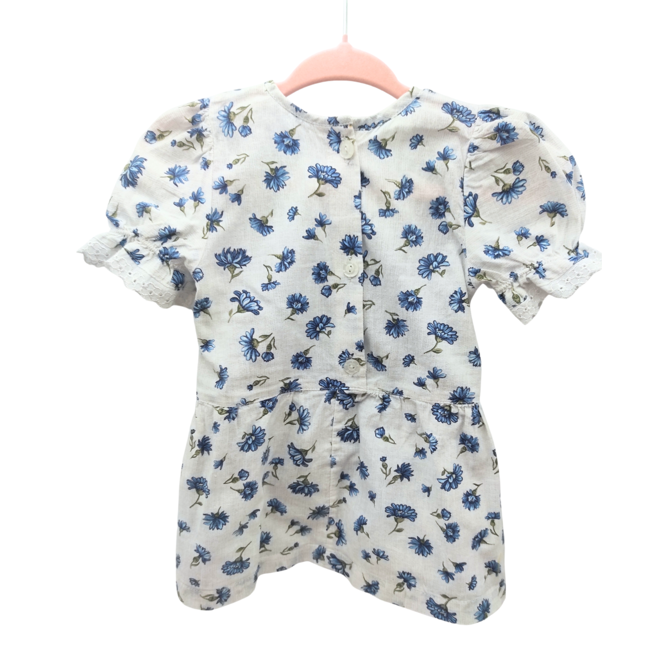 💙 Ophelia 2 Blue Blossom Handmade Dress v2