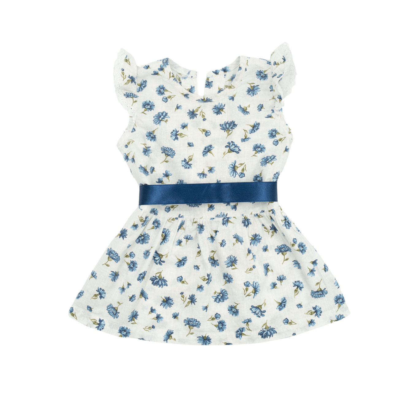 💙 Ophelia 1 Blue Blossom Handmade Dress v1