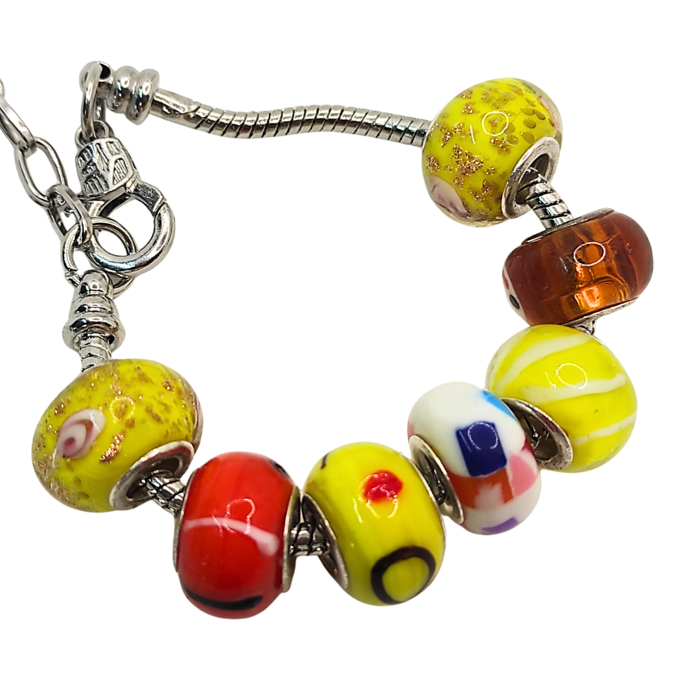 Glass Bead Charm Bracelets