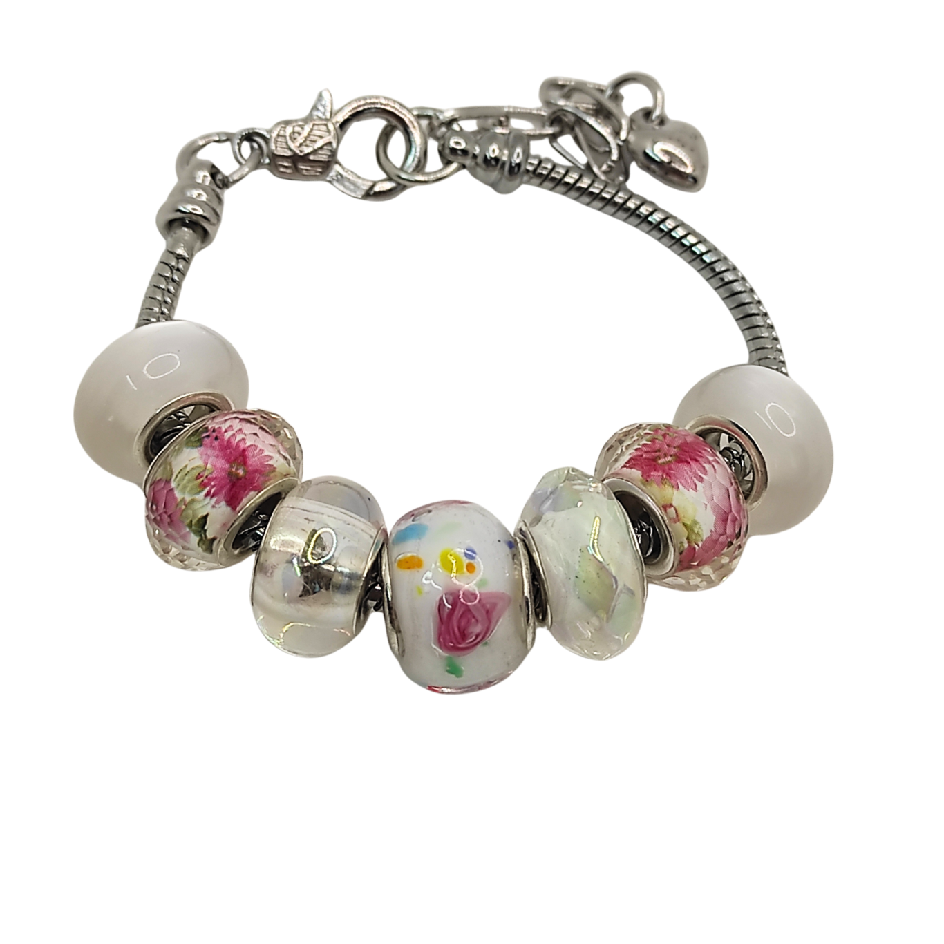 Glass Bead Charm Bracelets