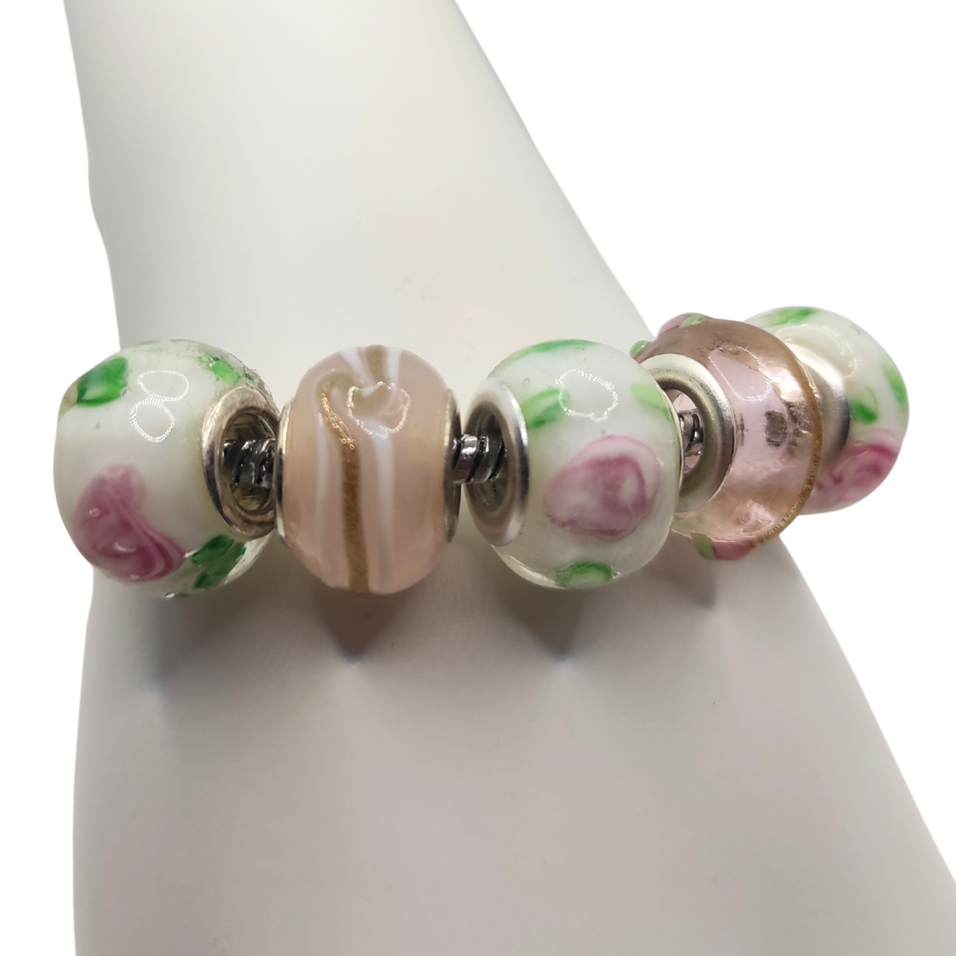 Glass Bead Charm Bracelets