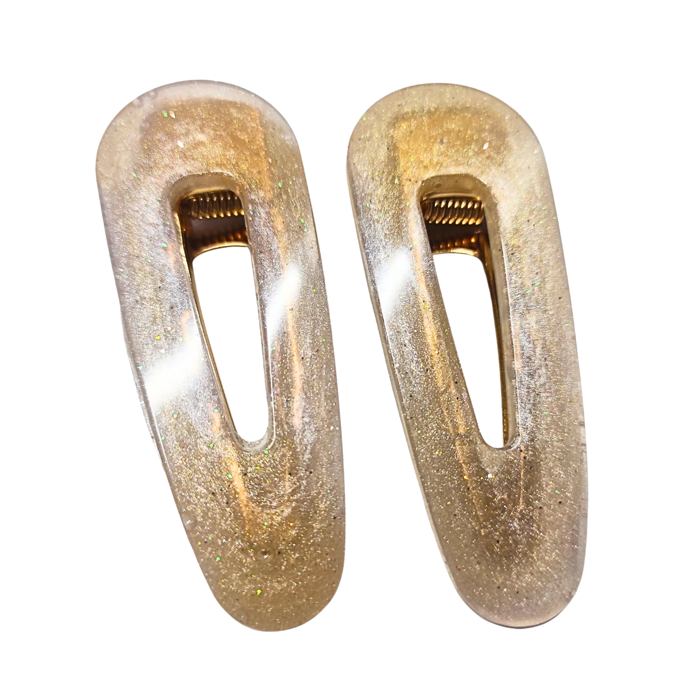 Golden Glow Hair Clips – Set of 2