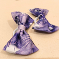 Grace Purple Floral Hair Bows