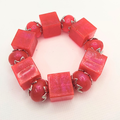 Crimson Cube Playful Bracelet