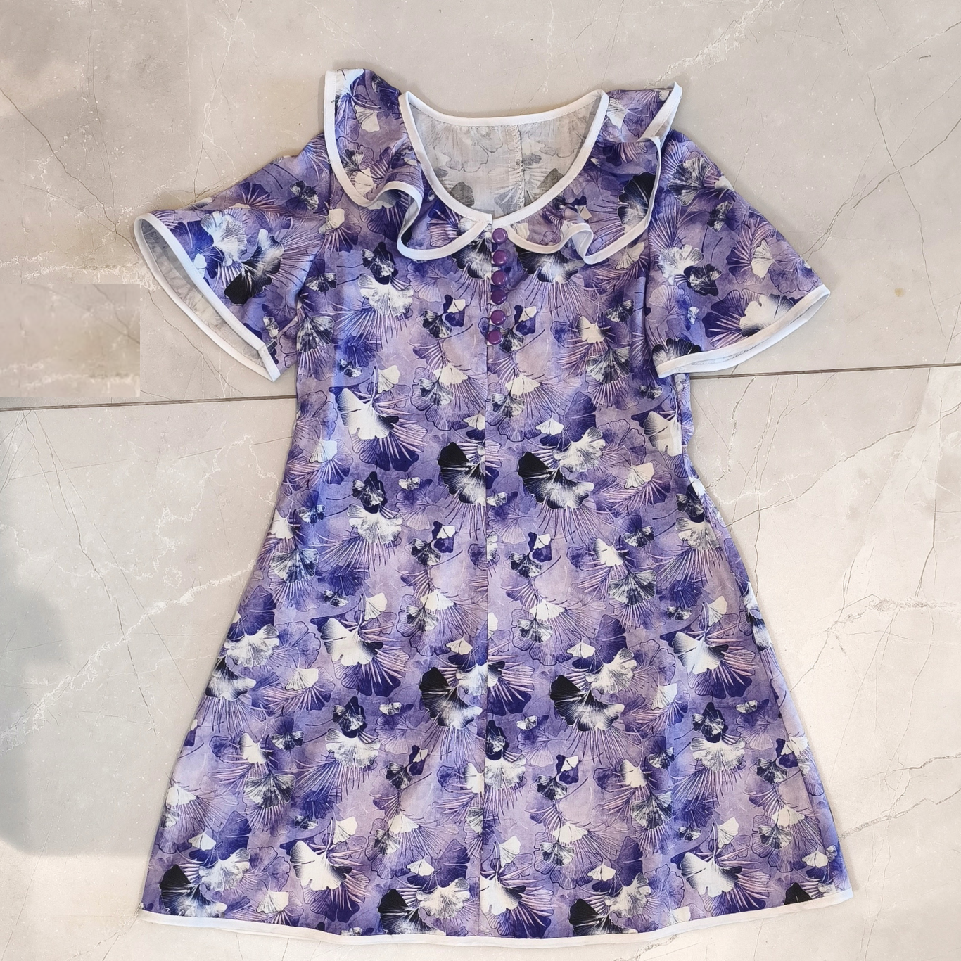 Grace purple hand made dresxs