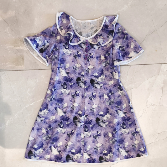 Grace purple hand made dresxs