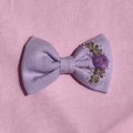Lilac dream Hand-Embroidered Hair Bow