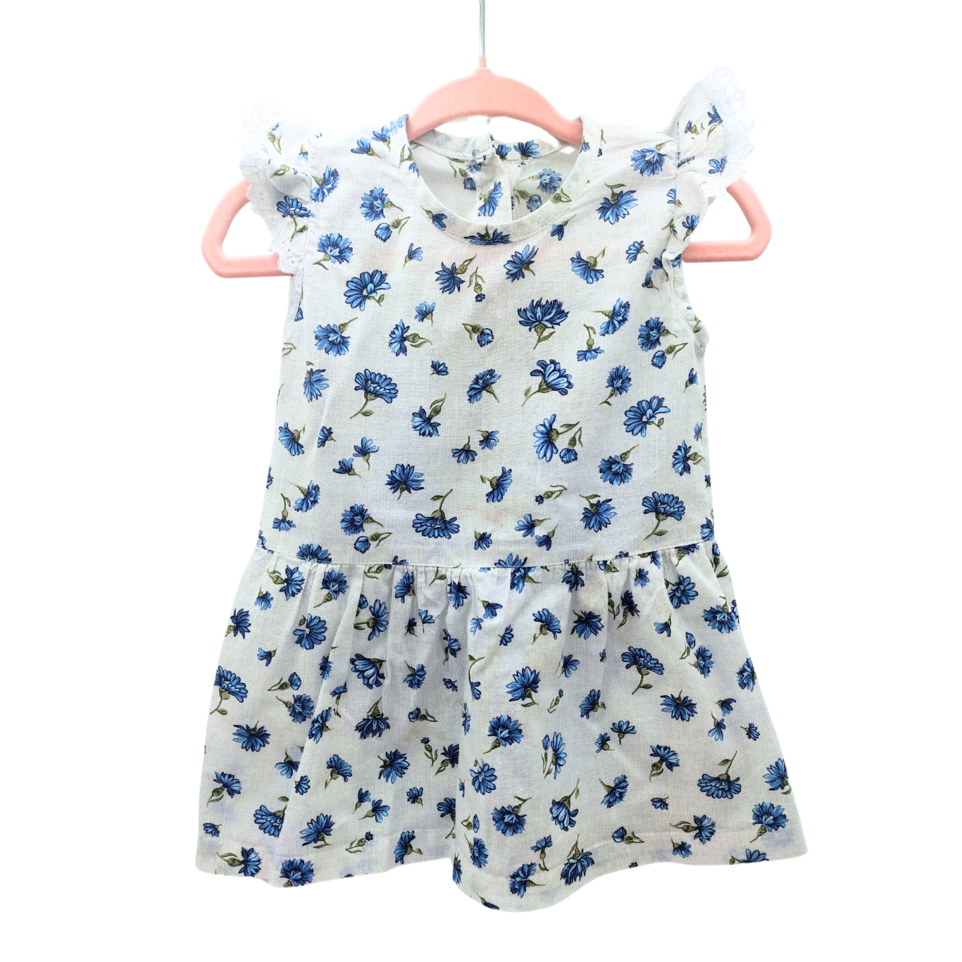💙 Ophelia 1 Blue Blossom Handmade Dress v1