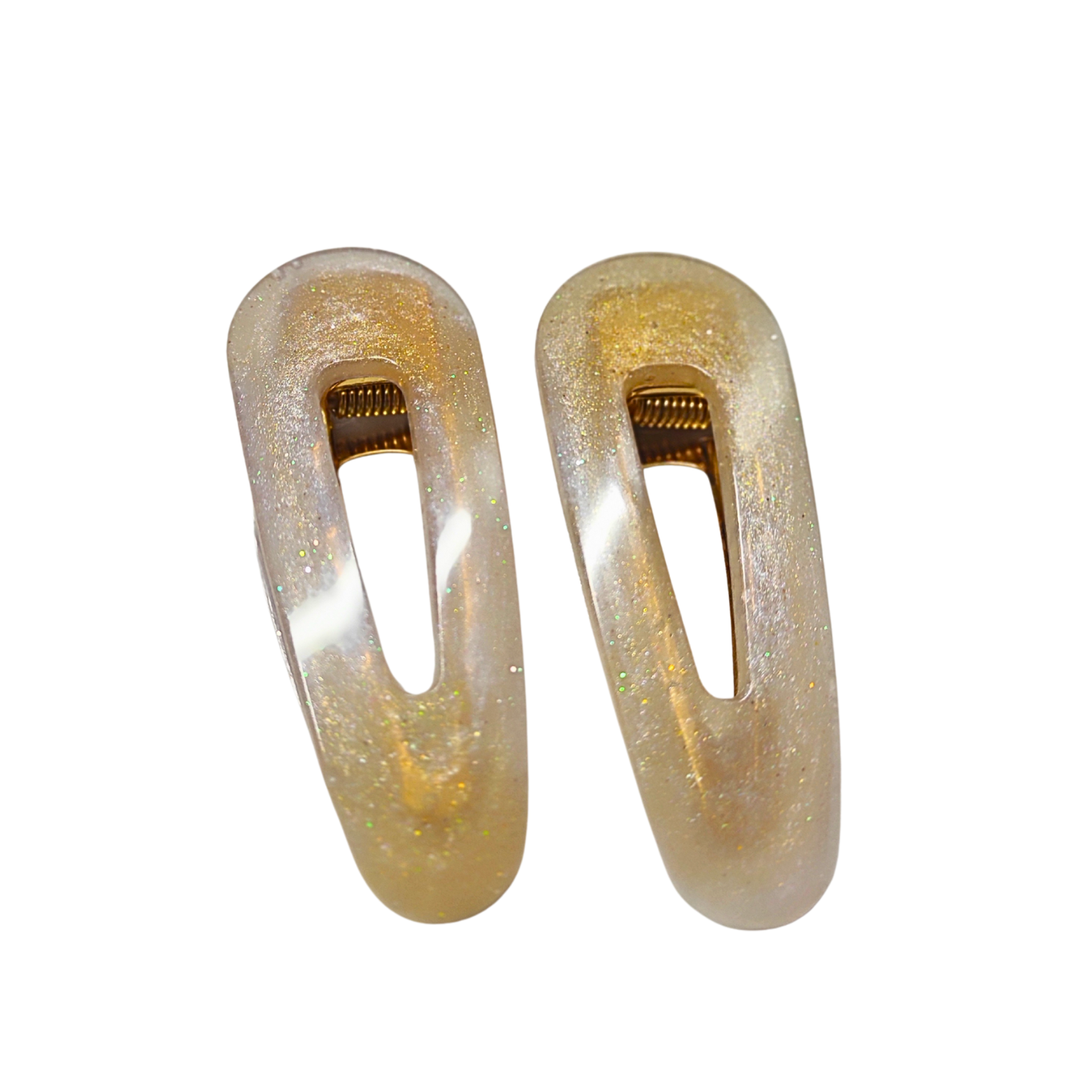 Golden Glow Hair Clips – Set of 2