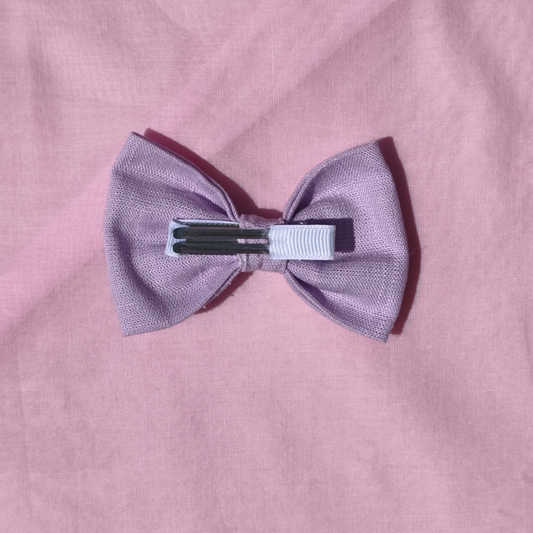 Lilac dream Hand-Embroidered Hair Bow