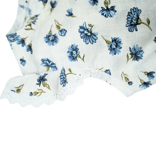 💙 Ophelia 1 Blue Blossom Handmade Dress v1