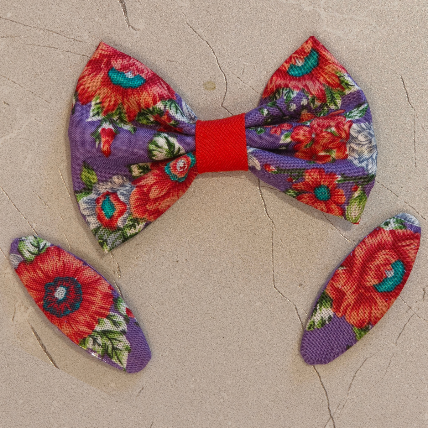Vintage Hair Bows and clasp – Set of 2