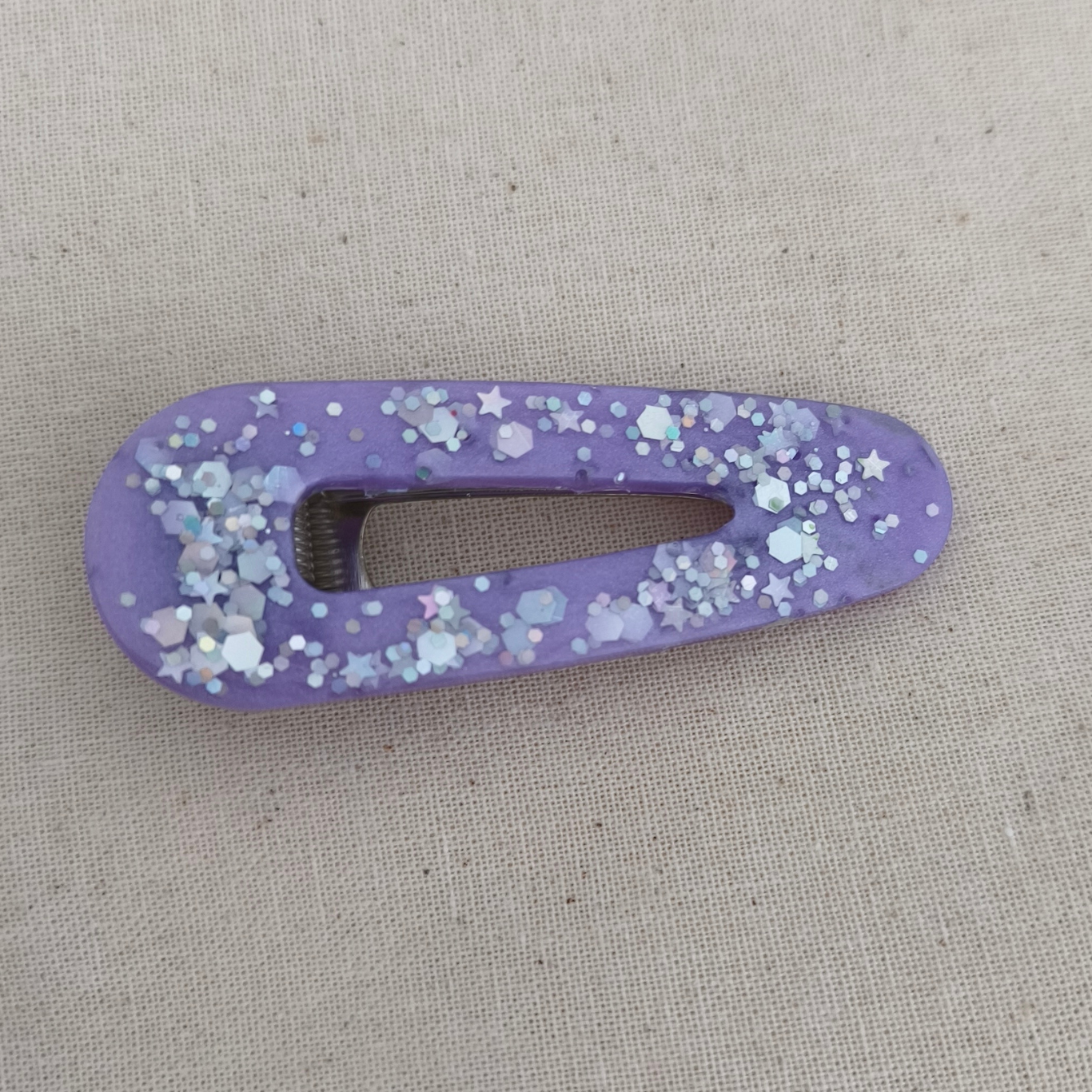 Lilac dream hand made hair clips, set of 2 clips