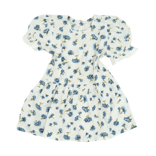 💙 Ophelia 2 Blue Blossom Handmade Dress v2